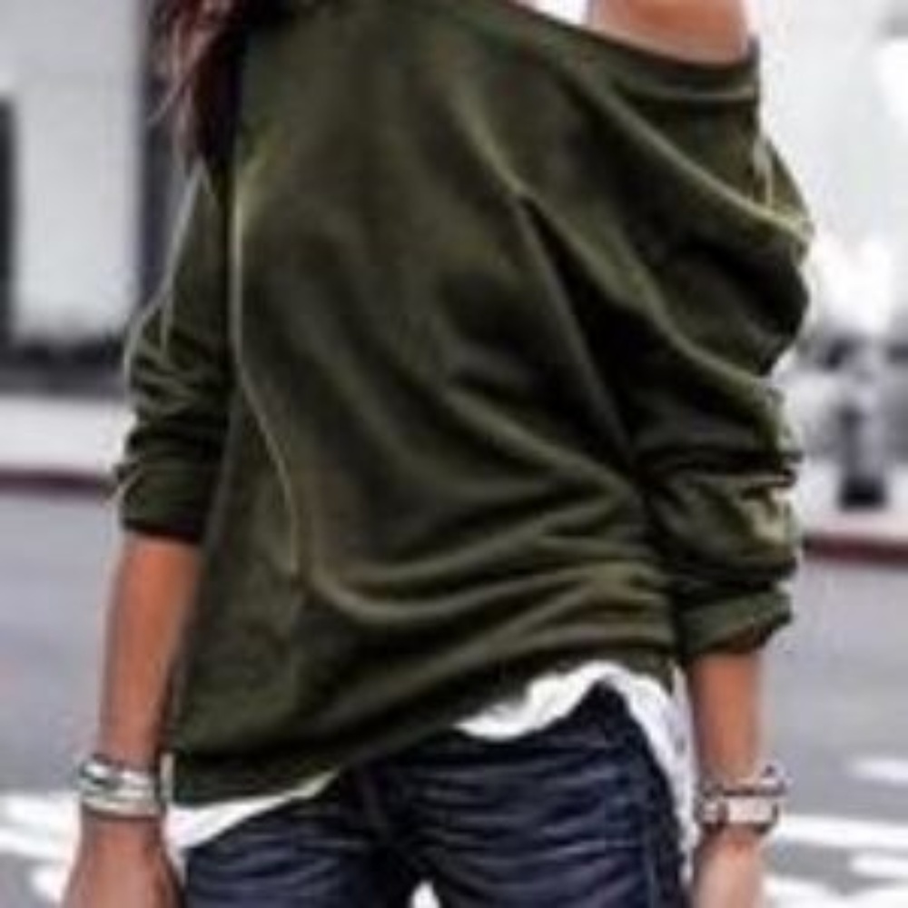 Off Shoulder Sweater